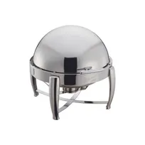 product of Winco 103B Virtuoso Series Stackable Round Chafer w/ 6 Qt. Capacity, Roll-Top Cover