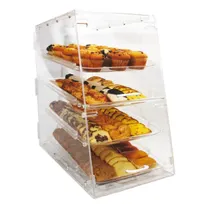 product of Winco ADC-4 Pastry Display 14"x24"x24" H, self‑service slant front, door, 4 12"x18" trays - Set