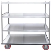 product of Winholt BNQT-4 Aluminum Queen Mary Banquet Service Cart w/ 4 Shelves