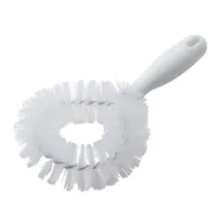 product of Winco BRV-10 9-1/4" White Vegetable Brush with Polyester Bristles