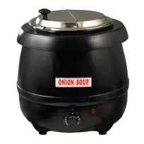 product of Winco ESW-66 Stainless Steel 10 qt. Electric Soup Warmer with Adjustable Heat Control