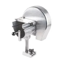 product of Winco FVS-1 Adjustable Fruit Vegetable Slicer 16"W x 8-11/16"D x 16"H 9-1/4" Stainless Blade 1/16-1/2" Slice