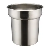 product of Winco INS-4.0 Inset, 4 qt., 7-1/2" X 7-1/2", Round, Heavy Weight Stainless Steel
