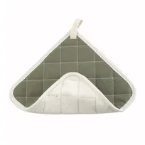 product of Winco PH-8B Pot Holder, 8" x 8" Square White/Gray Terry Cotton, Fire‑Retardant Side - 1 Dozen