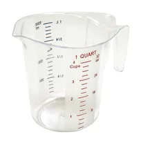 product of Winco PMCP-100 1 qt. Raised Markings Clear Polycarbonate Measuring Cup