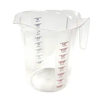 product of Winco PMCP-400 4 qt. Raised Markings Clear Polycarbonate Measuring Cup