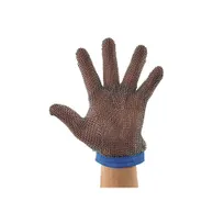 product of Winco PMG-1L Large Cut Resistant Glove , Stainless Steel, Blue Wrist Band