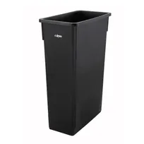 product of Winco PTC-23K - Slender Rectangular Trash Can, 23 Gallon (20"L x 10-7/8"W x 29-7/8"H), Black HDPE