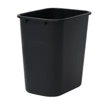 product of Winco PWR-28K Wastebasket, 28 qt., 14-5/8"W X 10-1/4"D X 15"H, Rectangular, Black