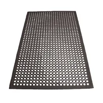 product of Winco RBM-35K Anti Fatigue Floor Mat w/ Beveled Edges, Rubber, Black - 3' x 5' x 1/2"