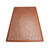 product of Winco RBM-35R Red Grease Proof Floor Mat w/ Beveled Edges, Rubber - 3' x 5' x 1/2"