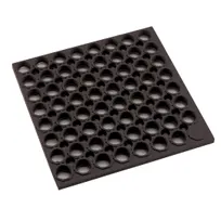 product of Winco RBMH-35K-R Anti Fatigue Floor Mat, Rubber, Black - 3' x 5' x 3/4"