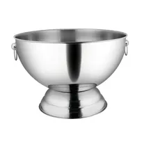 product of Winco SPB-35 Punch Bowl, 3-1/2 Gallon, Tapered, Wide, Footed, with Ring Handles