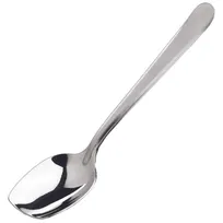 product of Winco SPS-S8 8" Stainless Steel Slanted Plating Spoon, Satin Finish