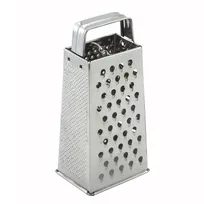 product of Winco SQG-1 Stainless Steel Tapered Box Cheese Grater w/ Handle, 4" x 3" x 9"