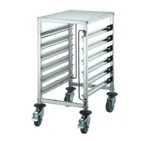 product of Winco SRK-12 12 Pan Undercounter Stainless Steel Steam Table / Food Pan Rack
