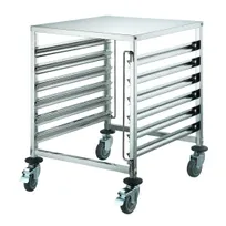 product of Winco SRK-12D 12 Pan Undercounter Stainless Steel Steam Table / Food Pan Rack
