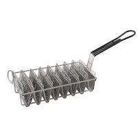 product of Winco TB-8 Nickel Plated Rectangular 8 Mould Taco Shell Basket
