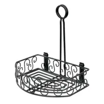 product of Winco WBKH-6SB 8 1/4" x 6 1/4" Straight Back Wire Caddy