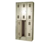 product of Winholt WL-6 Beige Locker w/ Double Tier, 3 Columns, 12" x 12" x 36" Compartment