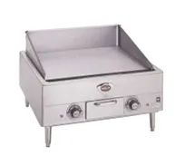 product of Wells G-13 24" Countertop Electric Griddle with 22.5" x 18" Steel Surface, Thermostatic Controls