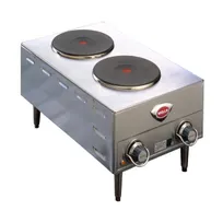 product of Wells H-70 15" Electric Countertop Hotplate w/ (2) Solid Burners, Infinite Controls, 208/240v