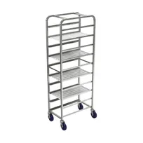 product of Winholt AL-1212 End Load Aluminum Platter Cart / Rack - (12) 12" Platter Capacity