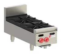 product of Wolf AHP212 12" Countertop Gas Hotplate with (2) Burners, Manual Controls, 60.000 BTU