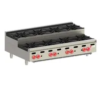 product of Wolf AHP848U 48" Countertop Step-Up Gas Hotplate with (8) Burners, Manual Controls, 240.000 BTU