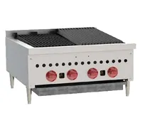 product of Wolf SCB25 25" Countertop Gas Radiant Charbroiler w/ (4) Burners, 58.000 BTU