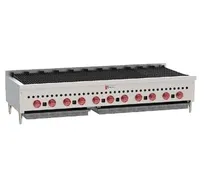product of Wolf SCB60 60" Countertop Gas Radiant Charbroiler w/ (11) Burners, 159.500 BTU