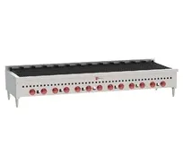 product of Wolf SCB72 72" Countertop Gas Radiant Charbroiler w/ (13) Burners, 188.500 BTU