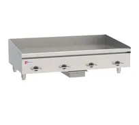 product of Wolf WEG48E 48" Countertop Electric Griddle with 48" x 24" Surface, 1/2" Steel Plate, Thermostatic Controls