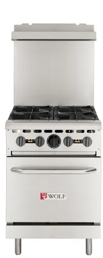 product of Wolf WX24-4BN-QS-COMMANDER 24" Gas Restaurant Range