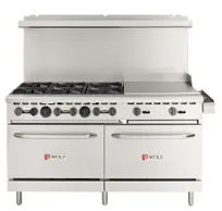 product of Wolf WX60F-6B24GN-QS-COMMANDER 60" Gas Restaurant Range