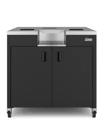 product of Zumex 08580 32" PODIUM WIDE SPEED with (2) Swing Doors, Dual Bins / Black