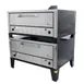 Peerless CW200P 60" Gas Pizza Deck Oven, Double Deck, 9” High, Double-Stacked, 200,000 BTU 1 image