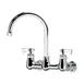 Krowne 14-801L Krowne Royal Series Faucet, Splash-Mounted, 8" Centers 3 image