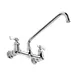 Krowne 14-812L Krowne Royal Series Faucet, Splash-Mounted, 8" Centers, 12" Swing Spout 3 image