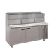 Delfield 18672PDLP 72" 2-Section Refrigerated Pizza Prep Table w/ 2 Doors, (6) 12" x 20" Pan 1 image