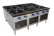 Comstock-Castle 2CSP54 54" Gas Stock Pot Range w/ (6) Three Ring Burners, Side to Side Design, Manual Control, 660.000 BTU 1 image