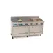 Comstock-Castle 2F330-24-2RB 72" Gas Restaurant Range w/ (4) Open Burners, (1) 24" Griddle, (1) 24" Charbroiler, (2) Standard Ovens, 276.000 BTU  1 image