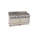 Comstock-Castle 2F330-2RB 72" Gas Restaurant Range w/ (8) Open Burners, (1) 24" Charbroiler, (2) Standard Ovens, 336.000 BTU 1 image