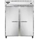 Continental Refrigerator 2RFENSA 57" 2-Section Reach-In Refrigerator Freezer Combo w/ 2 Solid Doors 1 image