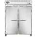 Continental Refrigerator 2RFEN 57" 2-Section Reach-In Refrigerator Freezer w/ 2 Solid Doors 1 image