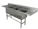 Advance Tabco FC3M-2028-24RLX Three Compartment Sink 1 image