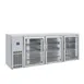 BK Resources SSBB-3G-85 85" Back Bar Cooler, 3‑Glass Doors, Stainless, R290, 6 Shelves, 33‑41°F 1 image