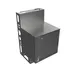 BK Resources UBC-DW-21-F24HL Top Shelf Underbar Cabinet, Flat Top, 24"X21" 1 image