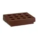 Cambro CR12131 Cutlery Rack, 12-Comp Organizer, 33"L x 22-3/4"W x 9"H, Dark Brown Polyethylene 1 image