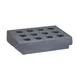 Cambro CR12191 Cutlery Rack, 12 Compartments, Granite Gray Polyethylene, 33"L x 22-3/4"W x 9"H, NSF 1 image